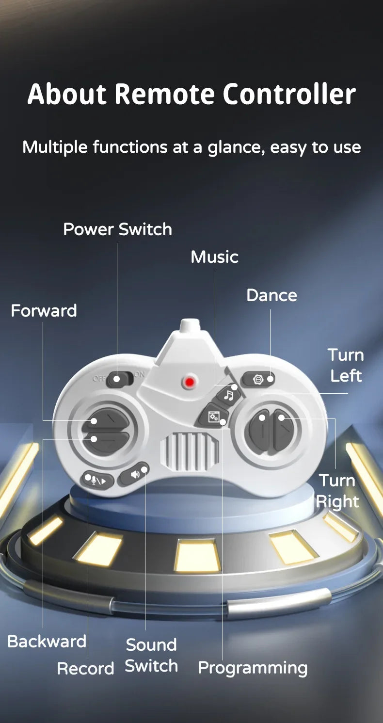 JJRC R28 RC Robot Cute Voice Conversation Electronic Pets Children's Toy Early Education Parent-child Interactive Robotic Dogs