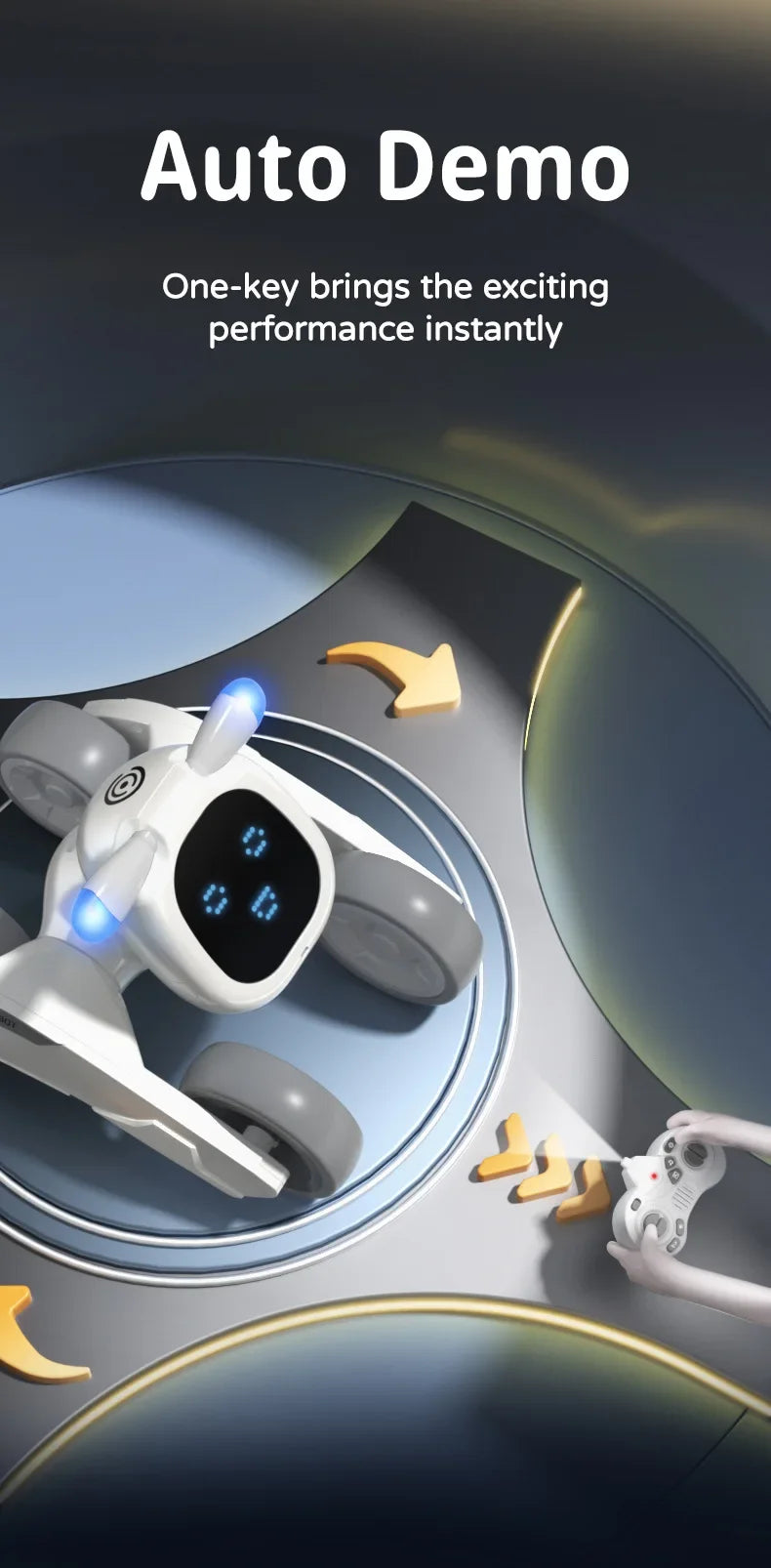 JJRC R28 RC Robot Cute Voice Conversation Electronic Pets Children's Toy Early Education Parent-child Interactive Robotic Dogs