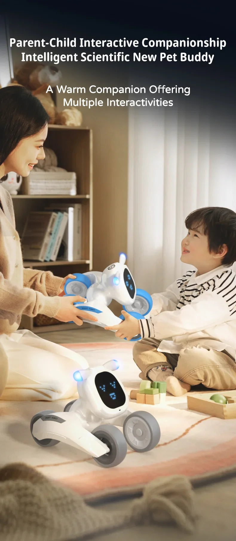 JJRC R28 RC Robot Cute Voice Conversation Electronic Pets Children's Toy Early Education Parent-child Interactive Robotic Dogs