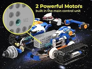 Apitor STEAM Robot Toy 6-in-1 Robot Building Kit for Boys Age 8-12 Remote Control Coding Toys Educational Robotics Gift for Kids