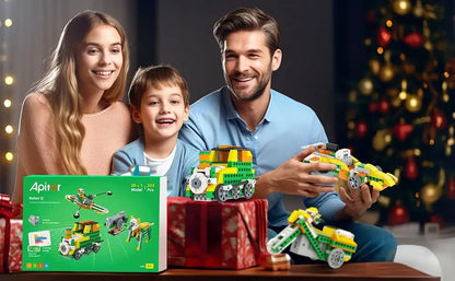 Apitor Q Robot Building Kit 20-in-1 Programmable APP RC Car Robotics Coding Kit STEM Project Educational Birthday Gifts for Kids