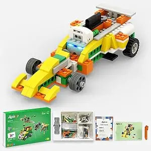 Apitor Q Robot Building Kit 20-in-1 Programmable APP RC Car Robotics Coding Kit STEM Project Educational Birthday Gifts for Kids