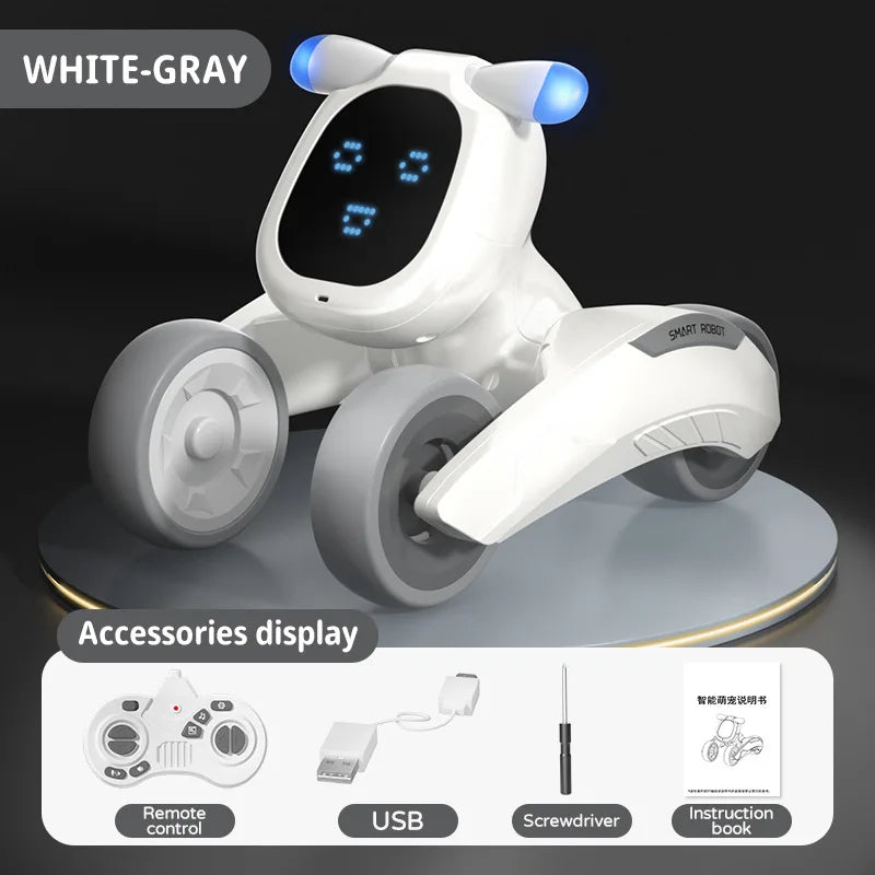 JJRC R28 RC Robot Cute Voice Conversation Electronic Pets Children's Toy Early Education Parent-child Interactive Robotic Dogs