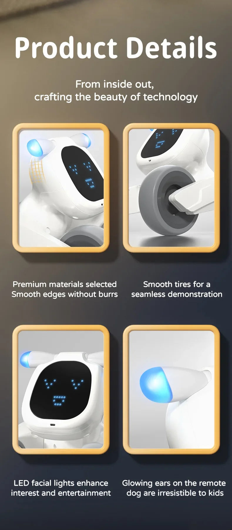 JJRC R28 RC Robot Cute Voice Conversation Electronic Pets Children's Toy Early Education Parent-child Interactive Robotic Dogs