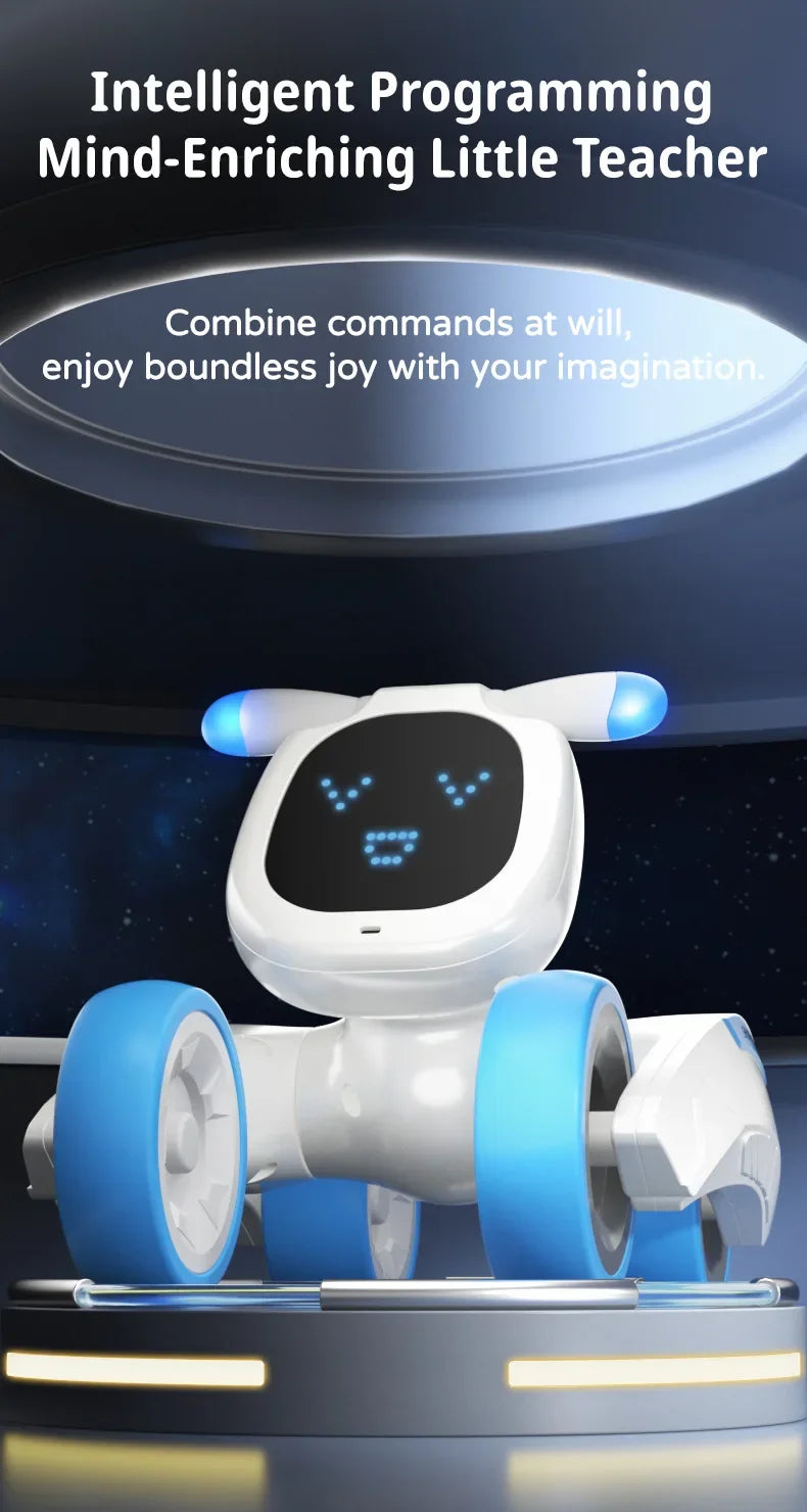 JJRC R28 RC Robot Cute Voice Conversation Electronic Pets Children's Toy Early Education Parent-child Interactive Robotic Dogs