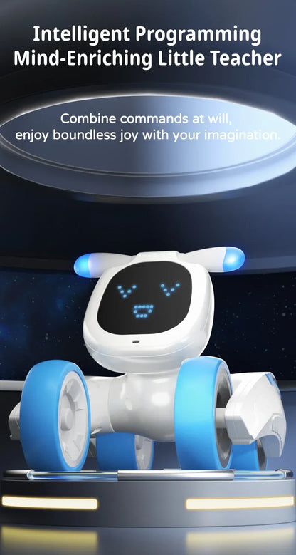 JJRC R28 RC Robot Cute Voice Conversation Electronic Pets Children's Toy Early Education Parent-child Interactive Robotic Dogs