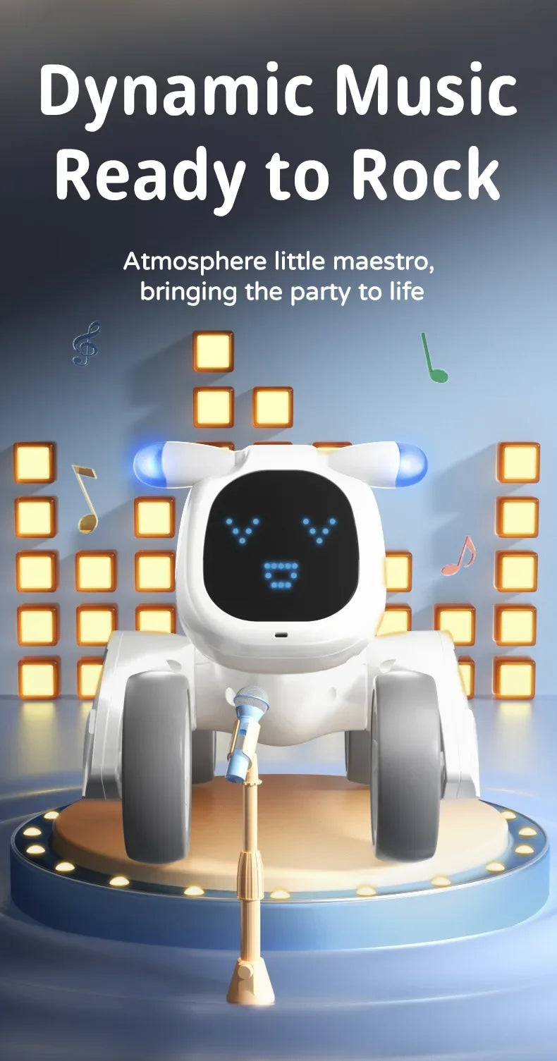 JJRC R28 RC Robot Cute Voice Conversation Electronic Pets Children's Toy Early Education Parent-child Interactive Robotic Dogs